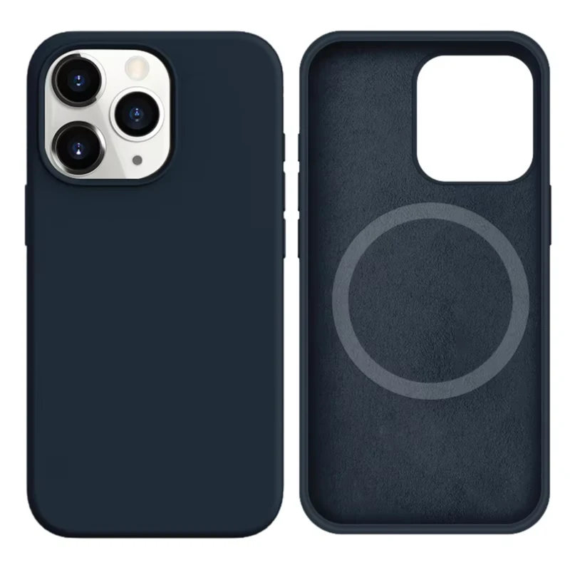 LindeCovers iPhone 16 Pro Silikonecover - MagSafe Kompatibel 8 Midnight Blue