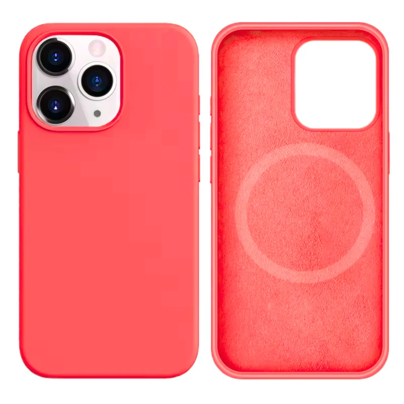 LindeCovers iPhone 16 Pro Max Silikonecover - MagSafe Kompatibel 29 Peach
