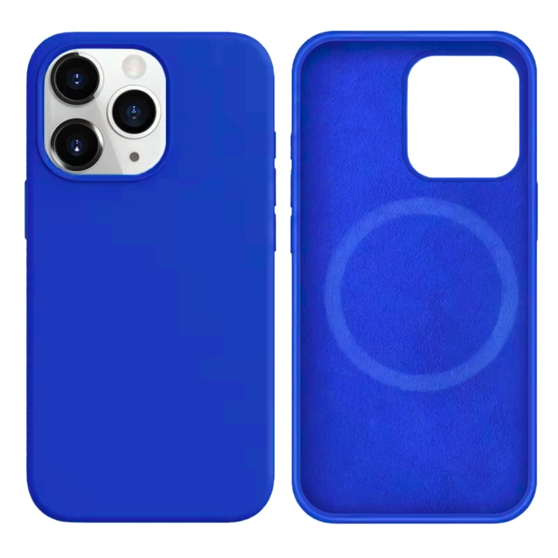 LindeCovers iPhone 16 Pro Max Silikonecover - MagSafe Kompatibel 40 Gemstone Blue