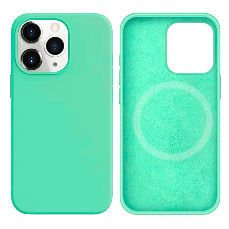 LindeCovers iPhone 16 Pro Max Silikonecover - MagSafe Kompatibel 50 Rehmannia Green