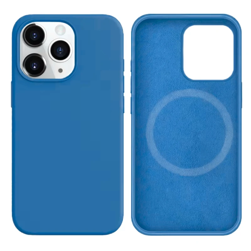 LindeCovers iPhone 16 Plus Silikonecover - MagSafe Kompatibel 38 Cowboy Blue