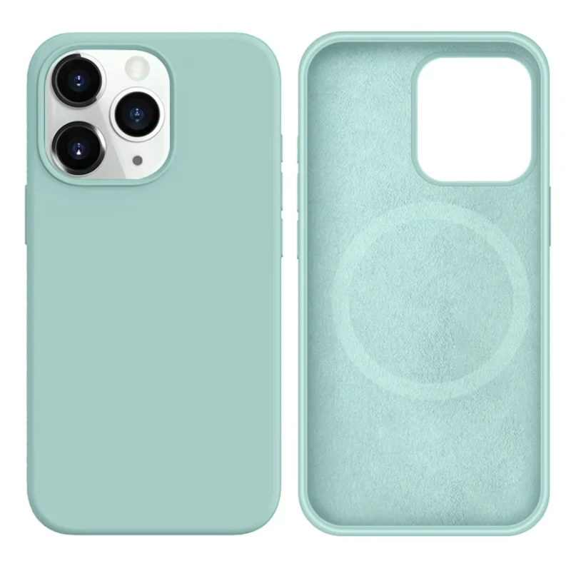LindeCovers iPhone 16 Plus Silikonecover - MagSafe Kompatibel 17 Gemstone Green