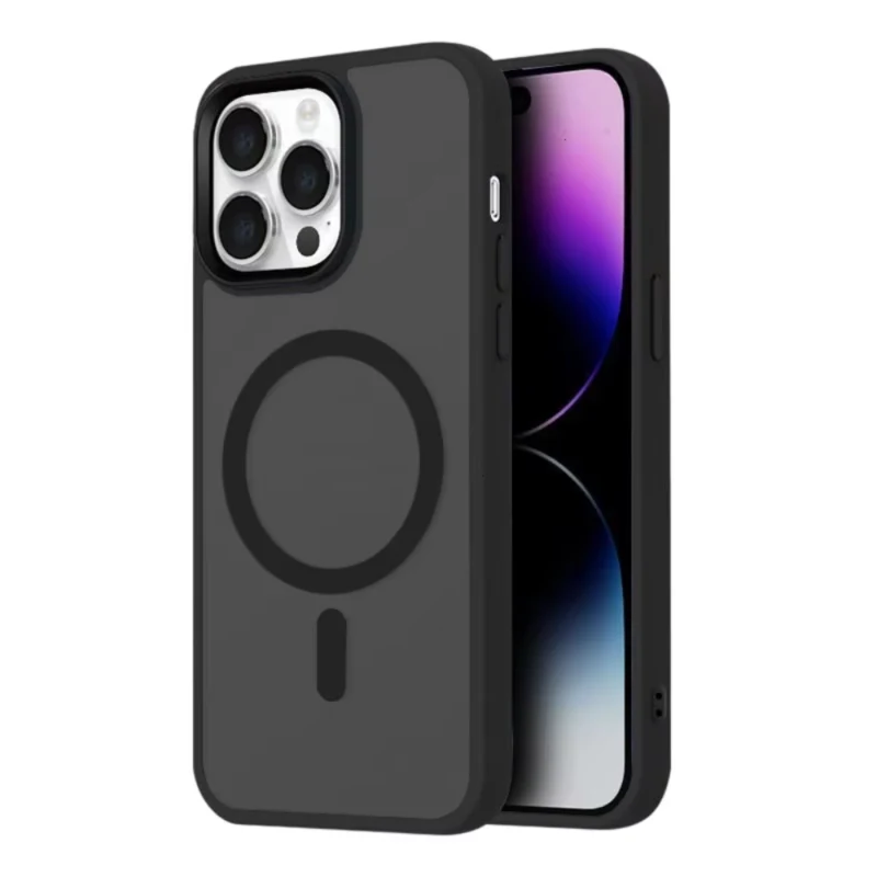 LindeCovers iPhone 11 Pro Max Transparent Cover - MagSafe Kompatibel 08 Black