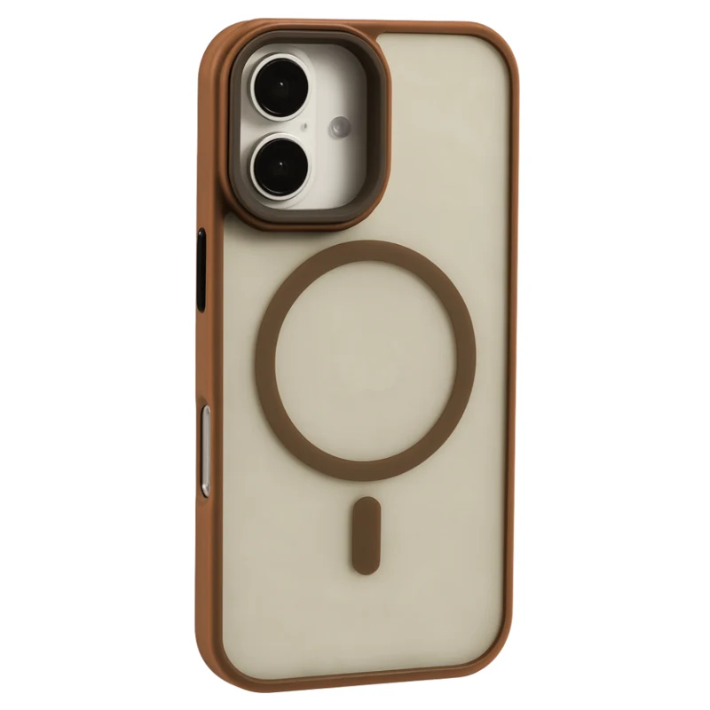 LindeCovers iPhone 16 Plus Transparent Cover - MagSafe Kompatibel 01 Dessert Gold