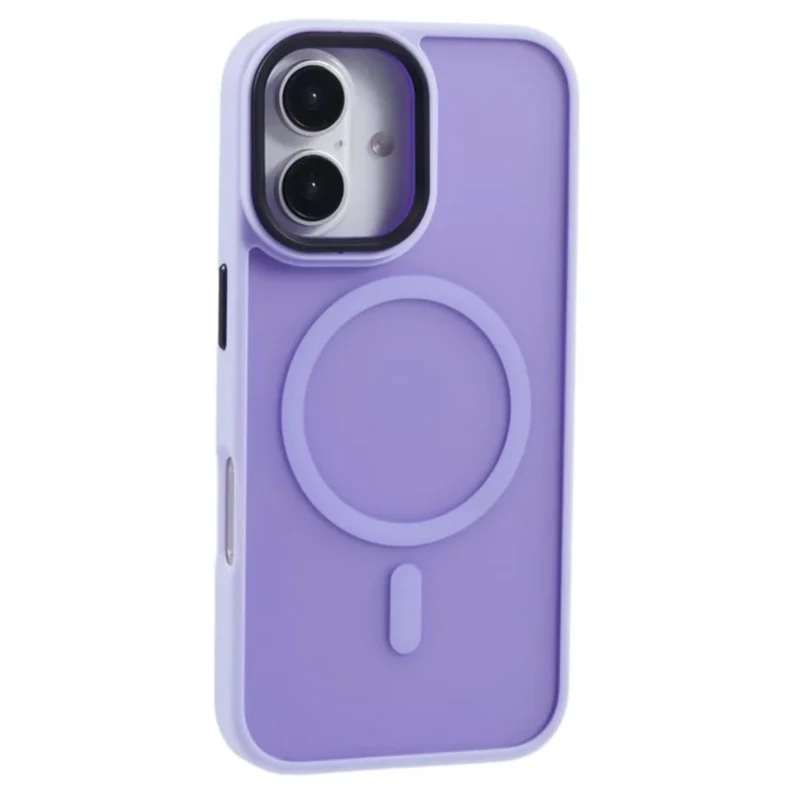 LindeCovers iPhone 16 Plus Transparent Cover - MagSafe Kompatibel 05 Light Purple