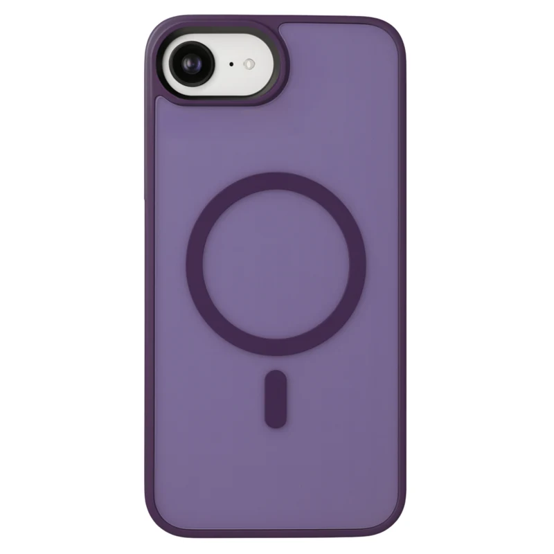 LindeCovers iPhone 16e Transparent Cover - MagSafe Kompatibel 06 Dark Purple