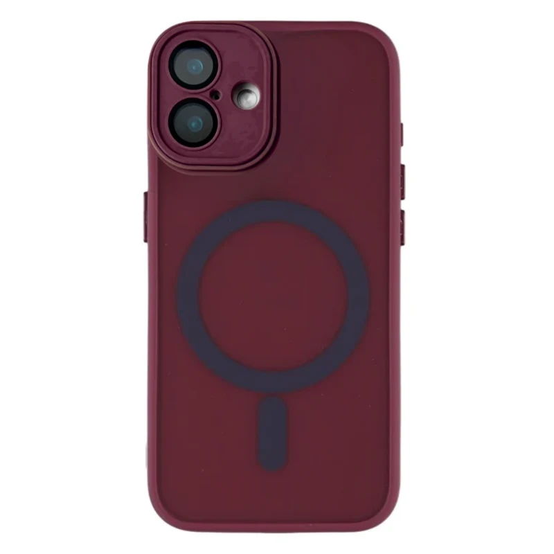 LindeCovers iPhone 11 Premium Transparent Cover - MagSafe Kompatibel 10 Plum Red