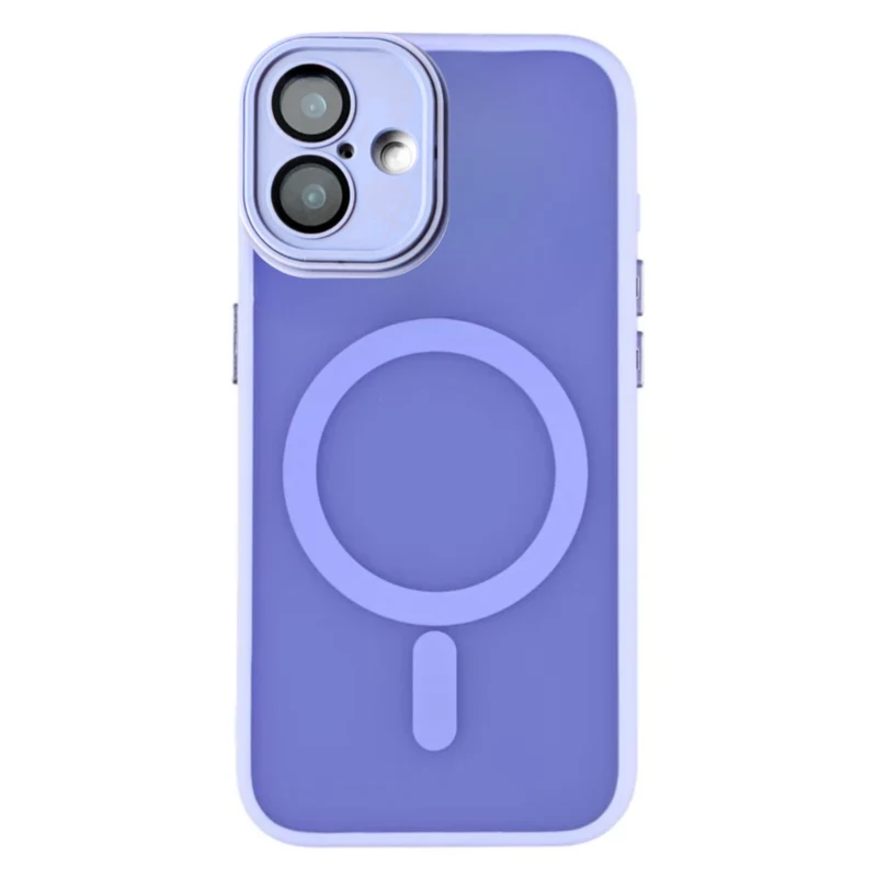 LindeCovers iPhone 16 Plus Premium Transparent Cover - MagSafe Kompatibel 05 Light Purple