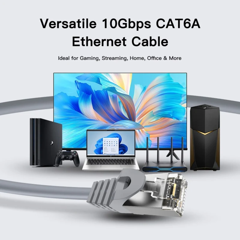 LindeCables CAT6A S/FTP Netværkskabel - 3 m