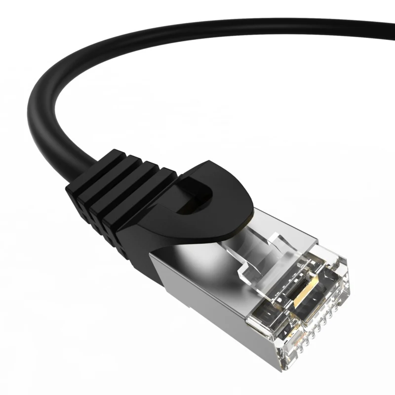 LindeCables CAT6A S/FTP Netværkskabel - 5 m Sort