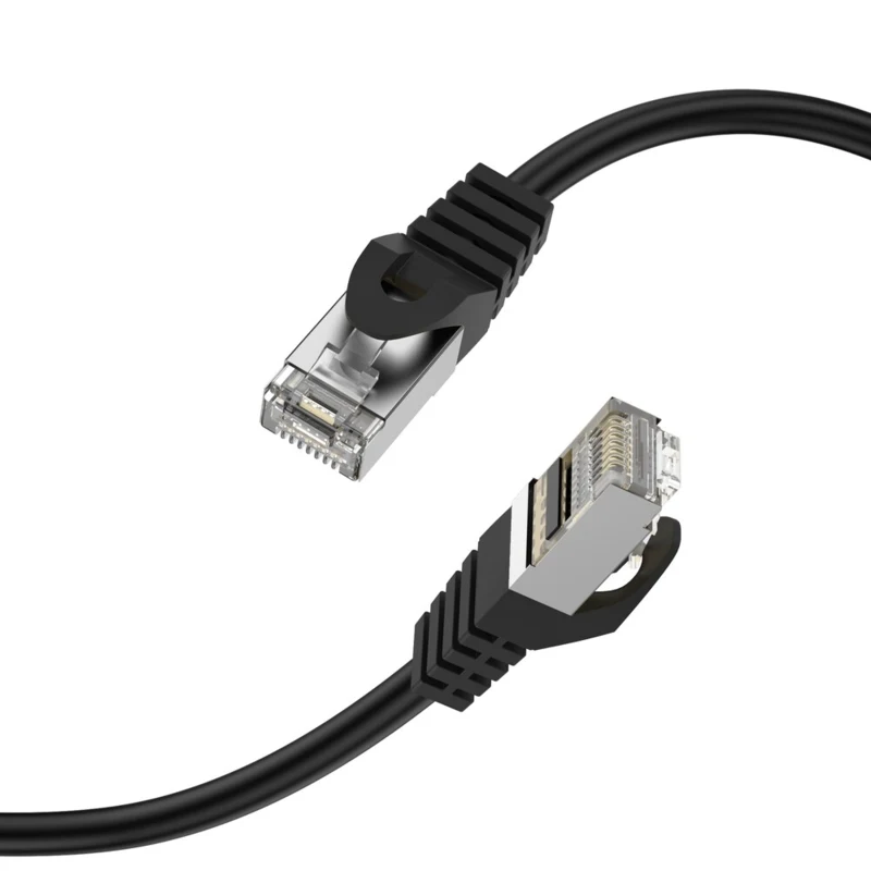 LindeCables CAT6A S/FTP Netværkskabel - 10 m Sort