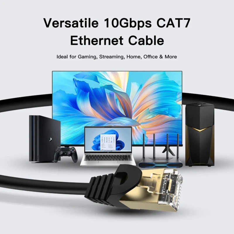 LindeCables CAT7 S/FTP Netværkskabel - 0.5 m