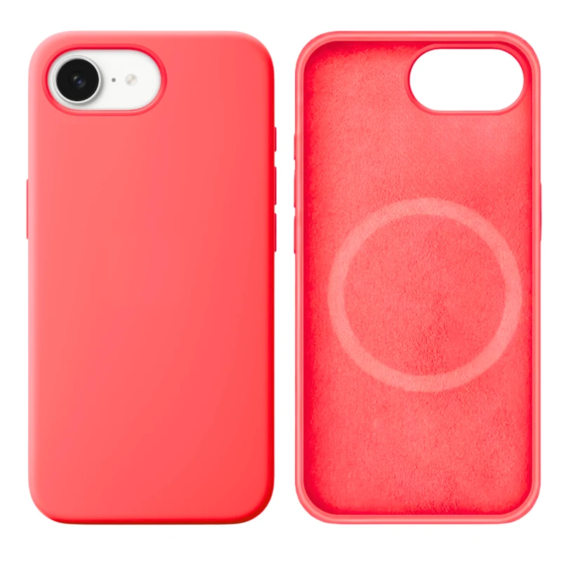 LindeCovers iPhone 16e Silikonecover - MagSafe Kompatibel 29 Peach