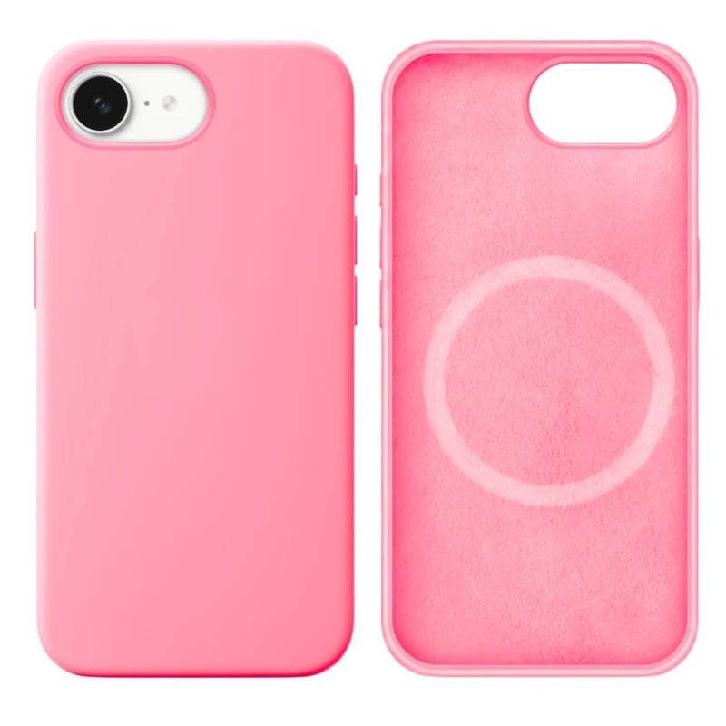 LindeCovers iPhone 16e Silikonecover - MagSafe Kompatibel 6 Rose Pink