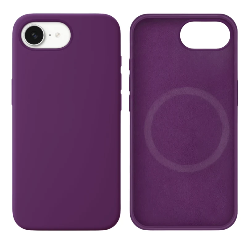 LindeCovers iPhone 16e Silikonecover - MagSafe Kompatibel 45 Purple