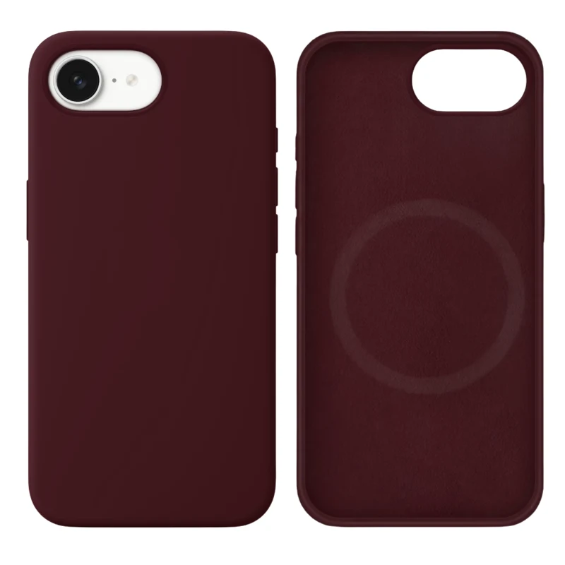 LindeCovers iPhone 16e Silikonecover - MagSafe Kompatibel 67 Plum