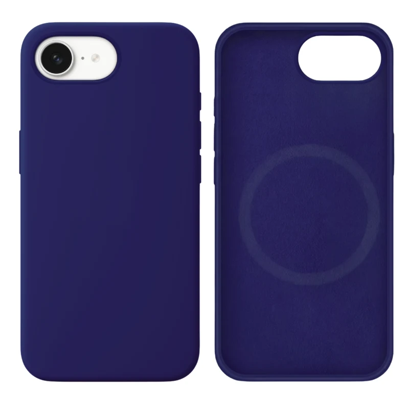 LindeCovers iPhone 16e Silikonecover - MagSafe Kompatibel 30 Dark Purple