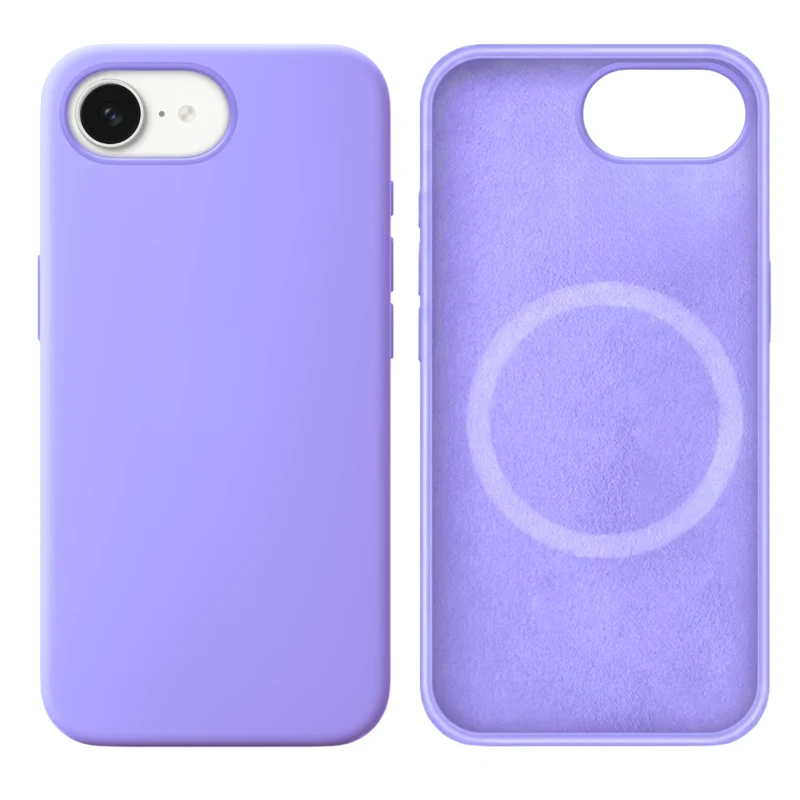 LindeCovers iPhone 16e Silikonecover - MagSafe Kompatibel 41 Light Purple
