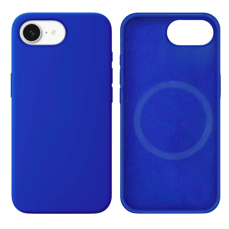 LindeCovers iPhone 16e Silikonecover - MagSafe Kompatibel 40 Gemstone Blue