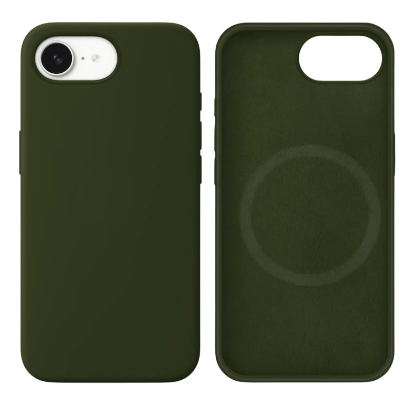LindeCovers iPhone 16e Silikonecover - MagSafe Kompatibel 48 Pine Forest Green