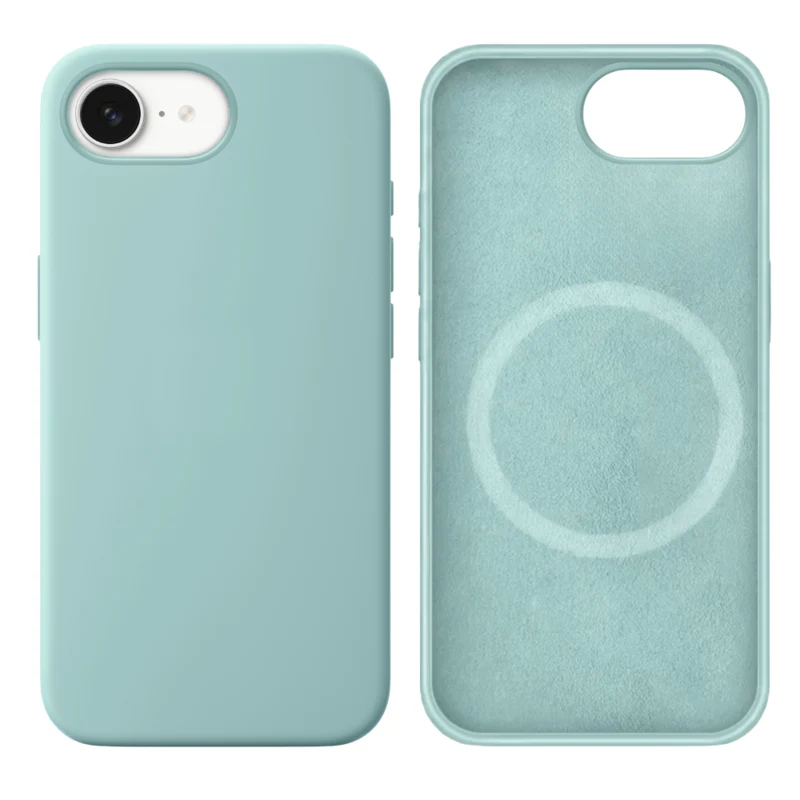 LindeCovers iPhone 16e Silikonecover - MagSafe Kompatibel 17 Gemstone Green