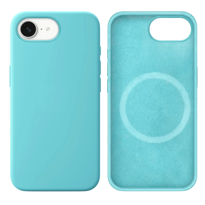 LindeCovers iPhone 16e Silikonecover - MagSafe Kompatibel 21 Ice Aquamarine