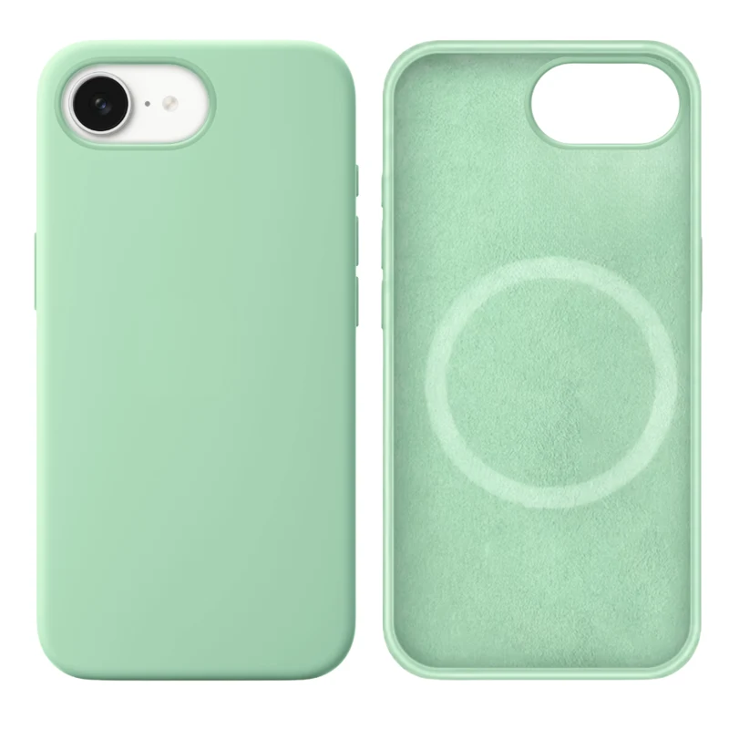 LindeCovers iPhone 16e Silikonecover - MagSafe Kompatibel 68 Pistachio