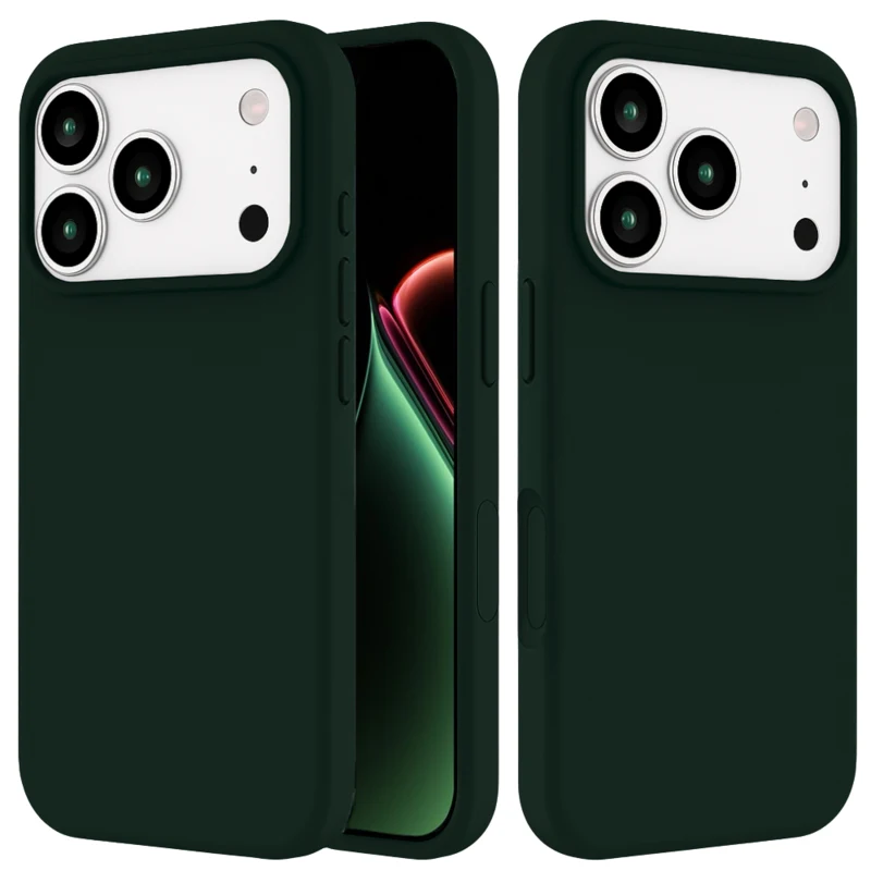 LindeCovers iPhone 17 Pro - Silikonecover 49 Green Black