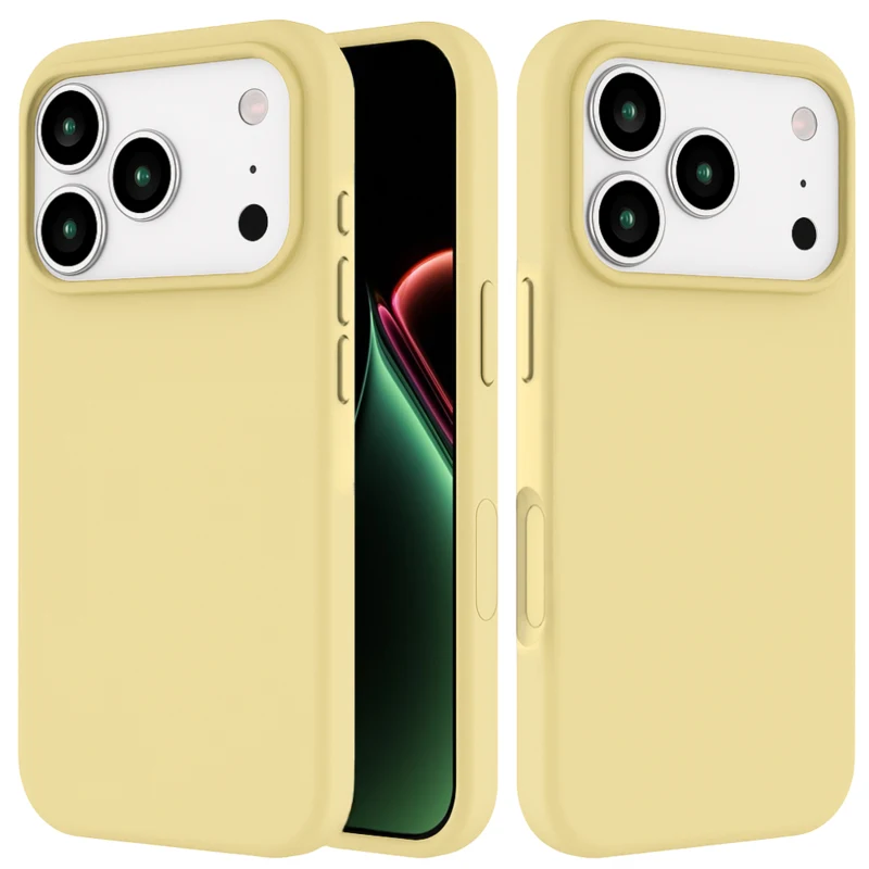 LindeCovers iPhone 17 Pro - Silikonecover 51 Milk Yellow