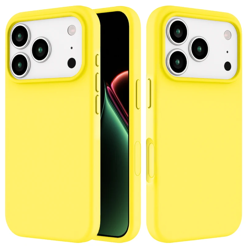 LindeCovers iPhone 17 Pro - Silikonecover 37 Lemon Yellow