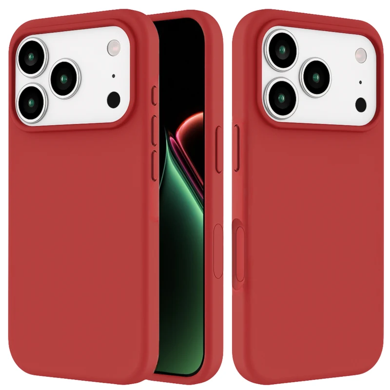 LindeCovers iPhone 17 Pro Max - Silikonecover 25 Camellia Red