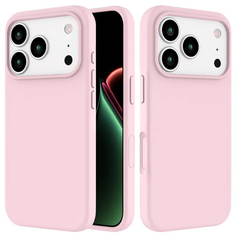 LindeCovers iPhone 17 Pro Max - Silikonecover 75 Gray Pink