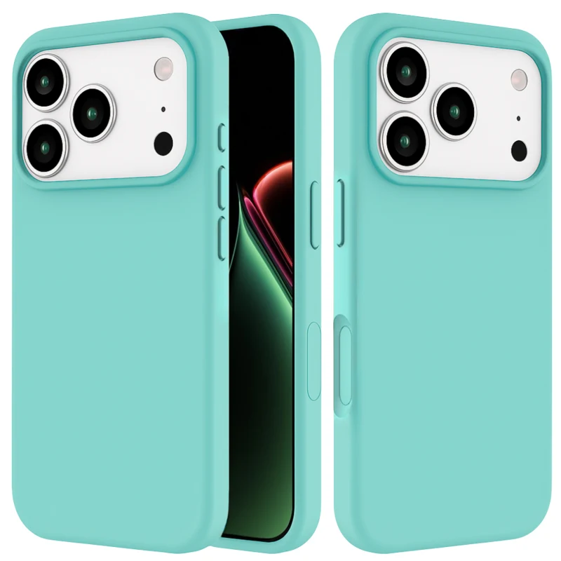LindeCovers iPhone 17 Pro Max - Silikonecover 21 Ice Aquamarine
