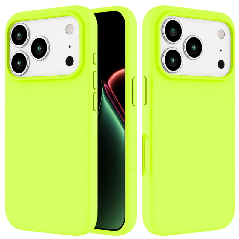 LindeCovers iPhone 17 Pro Max - Silikonecover 60 Fluorescent Green