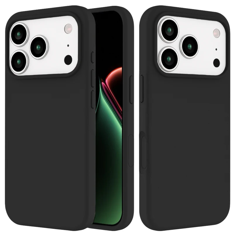 LindeCovers iPhone 17 Pro Max - Silikonecover 15 Charcoal Gray Black