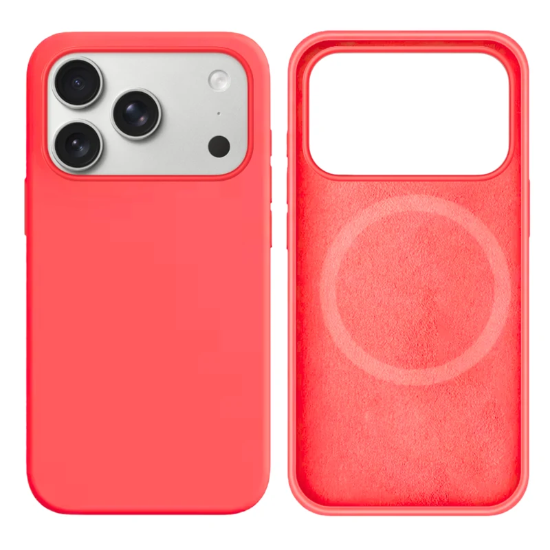 LindeCovers iPhone 17 Pro Silikonecover - MagSafe Kompatibel 29 Peach