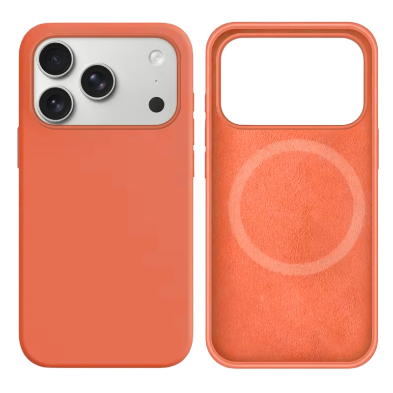 LindeCovers iPhone 17 Pro Silikonecover - MagSafe Kompatibel 27 Begonia