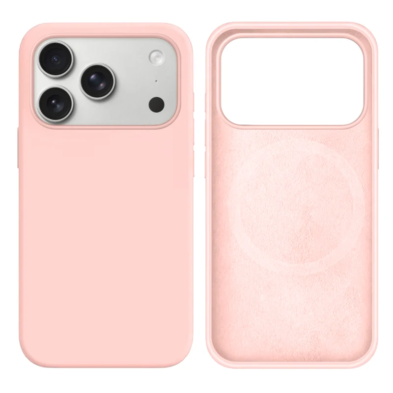 LindeCovers iPhone 17 Pro Silikonecover - MagSafe Kompatibel 19 Pink Sand