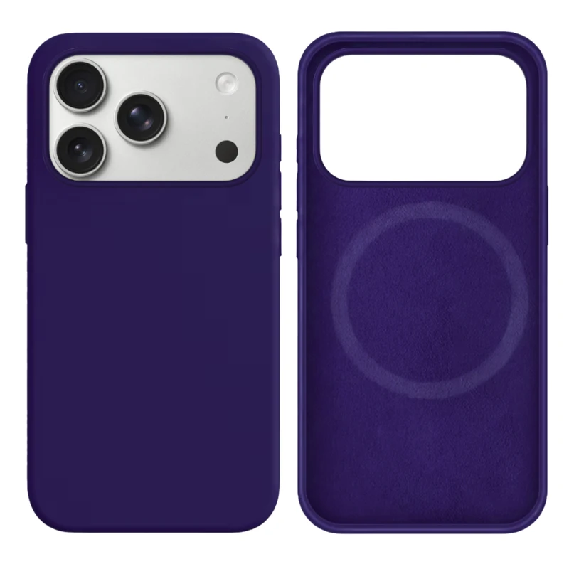 LindeCovers iPhone 17 Pro Silikonecover - MagSafe Kompatibel 30 Dark Purple