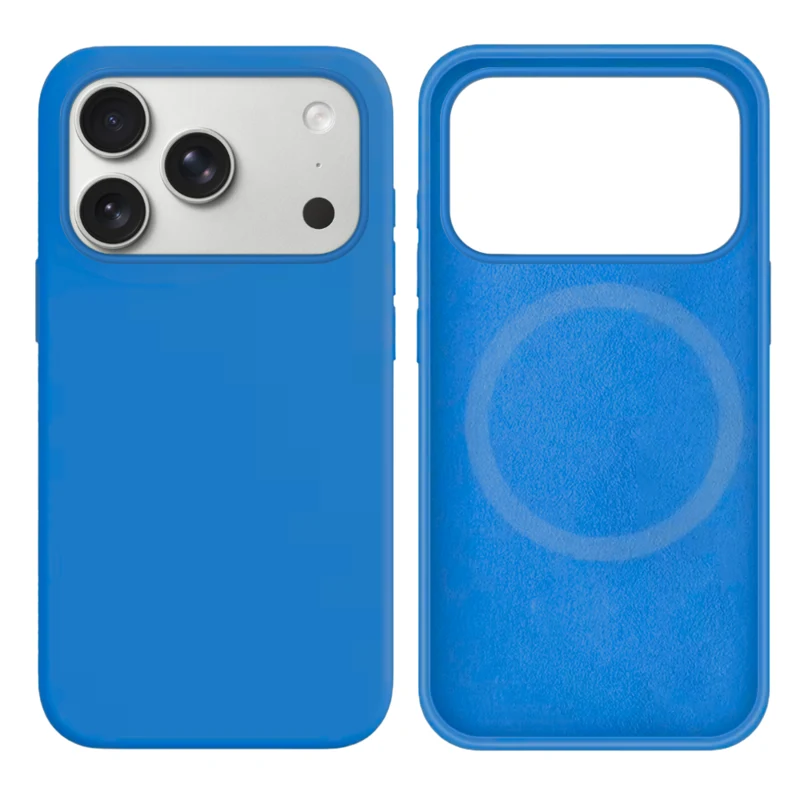 LindeCovers iPhone 17 Pro Silikonecover - MagSafe Kompatibel 3 Deep Lake Blue