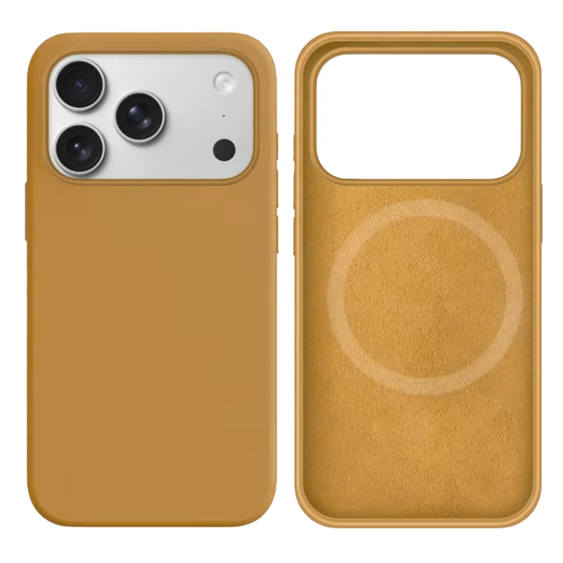 LindeCovers iPhone 17 Pro Silikonecover - MagSafe Kompatibel 28 Golden
