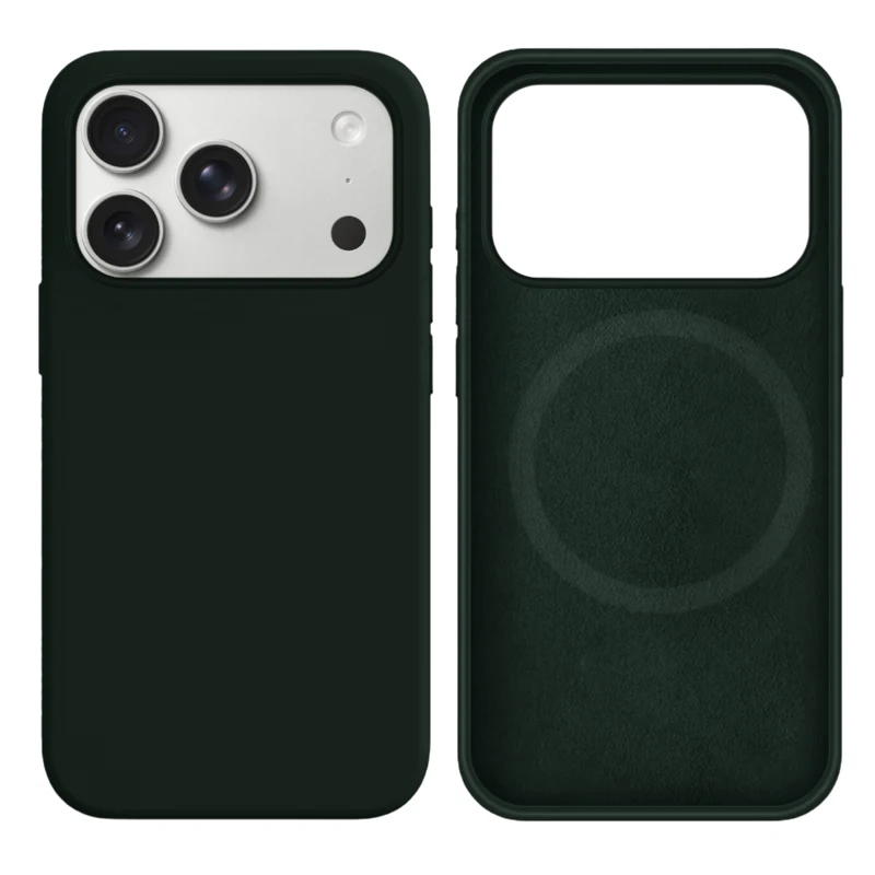 LindeCovers iPhone 17 Pro Silikonecover - MagSafe Kompatibel 64 New Green