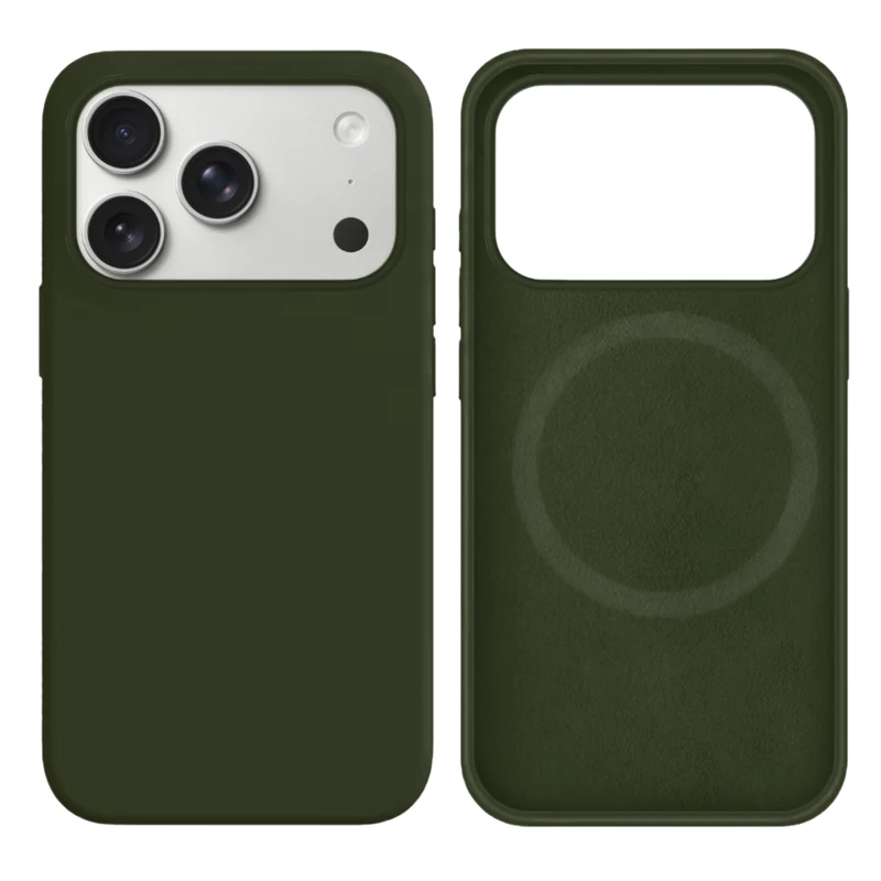 LindeCovers iPhone 17 Pro Silikonecover - MagSafe Kompatibel 48 Pine Forest Green