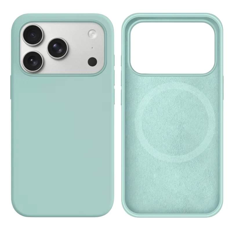 LindeCovers iPhone 17 Pro Silikonecover - MagSafe Kompatibel 17 Gemstone Green