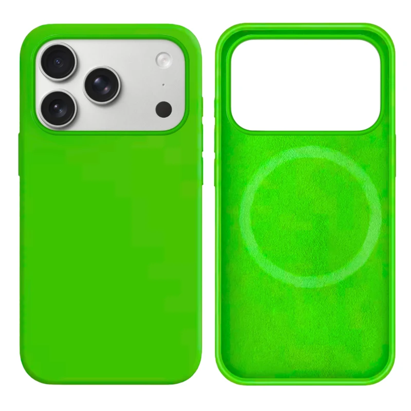 LindeCovers iPhone 17 Pro Silikonecover - MagSafe Kompatibel 31 Dark Green