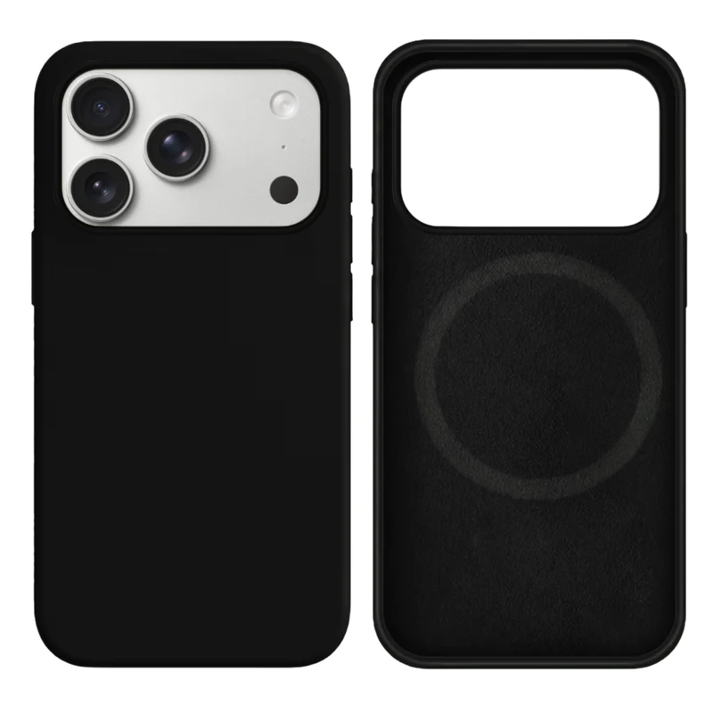 LindeCovers iPhone 17 Pro Silikonecover - MagSafe Kompatibel 18 Black