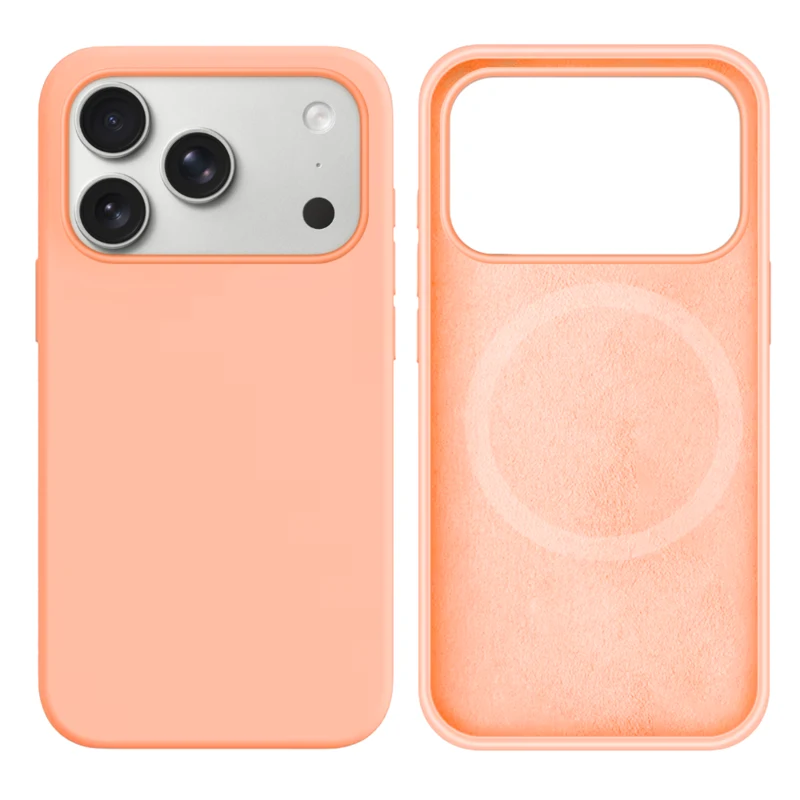 LindeCovers iPhone 17 Pro Max Silikonecover - MagSafe Kompatibel 59 Grapefruit