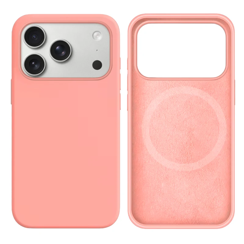 LindeCovers iPhone 17 Pro Max Silikonecover - MagSafe Kompatibel 12 Pink