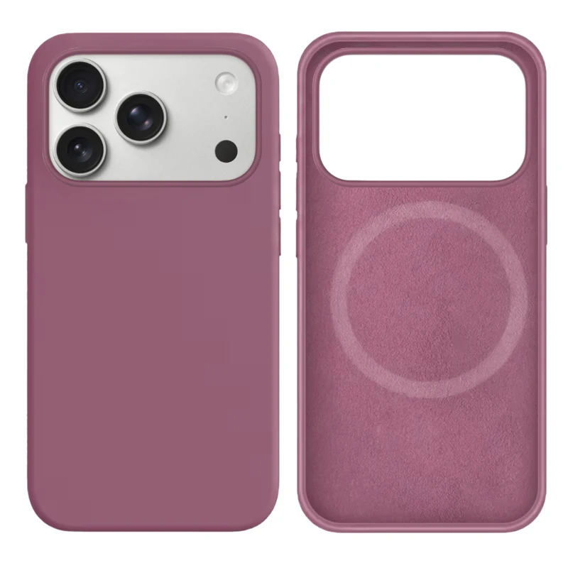 LindeCovers iPhone 17 Pro Max Silikonecover - MagSafe Kompatibel 62 Black Currant