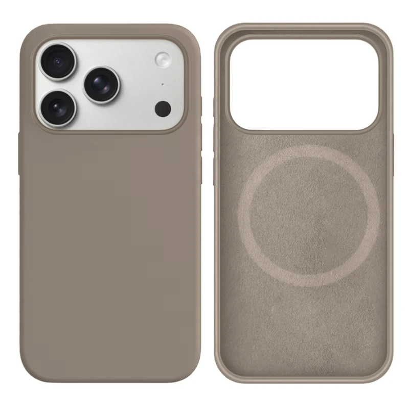 LindeCovers iPhone 17 Pro Max Silikonecover - MagSafe Kompatibel 23 Pebble